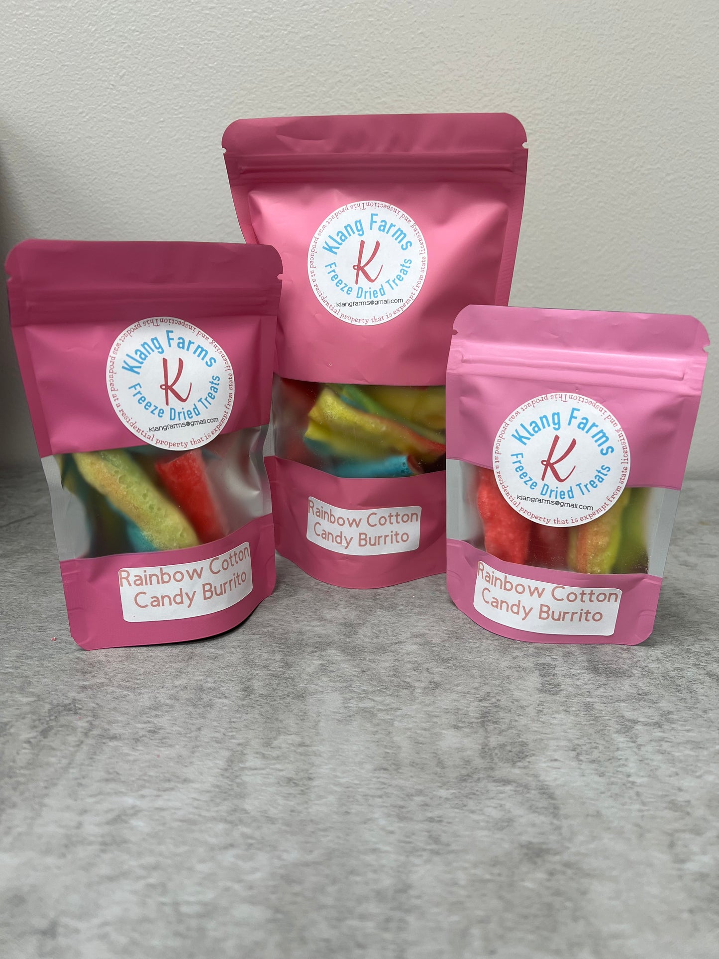 Rainbow Cotton Candy Burrito